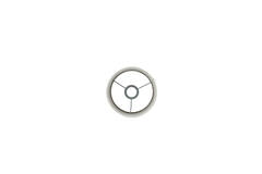 Shade cylinder 20-20-15 cm BOUCLE white