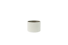 Shade cylinder 25-25-18 cm BOUCLE white