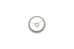 Shade cylinder 25-25-18 cm BOUCLE white