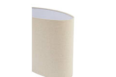 Shade oval straight slim 45-21-32 cm LINEN natural
