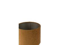 Shade cylinder 20-20-15 cm VELOURS cognac