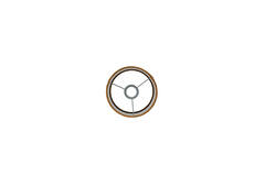 Shade cylinder 20-20-15 cm VELOURS cognac