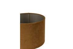 Shade cylinder 30-30-21 cm VELOURS cognac