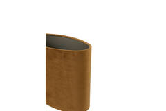Shade oval straight slim 30-15-25 cm VELOURS cognac