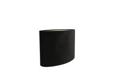 Shade oval straight slim 45-21-32 cm VELOURS black-taupe