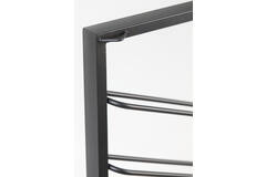 Wine rack 8 bottles 40x7x120 cm AMORE matt black