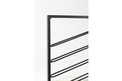 Wine rack 8 bottles 40x7x120 cm AMORE matt black
