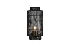 Tafellamp lantaarn Ø24x52 cm GRUARO draad zwart-antiek brons