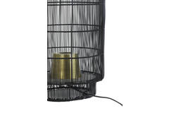 Tafellamp lantaarn Ø24x52 cm GRUARO draad zwart-antiek brons