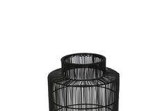 Tafellamp lantaarn Ø24x52 cm GRUARO draad zwart-antiek brons