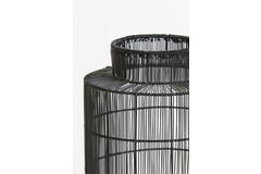 Tafellamp lantaarn Ø24x52 cm GRUARO draad zwart-antiek brons