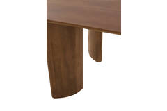 Eettafel 220x100x76 cm AYMARA hout donker bruin