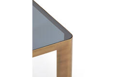 Bijzettafel S/2 30x30x40+45x45x50 cm OXE ant. br+smoke gl.