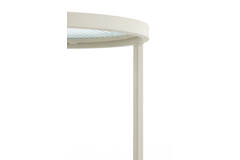 Pillar Ø30x60,5 cm RETIRO clear rib glass+cream
