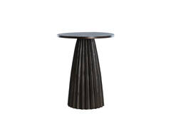 Side table Ø40x51 cm VEGLIA matt dark brown