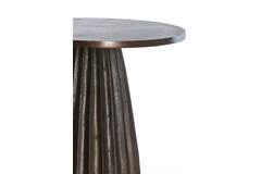Side table Ø40x51 cm VEGLIA matt dark brown