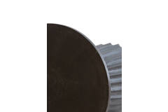 Side table Ø40x51 cm VEGLIA matt dark brown