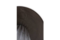 Side table Ø40x51 cm VEGLIA matt dark brown