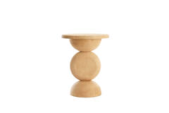 Side table Ø40x50 cm MIRTO wood matt natural