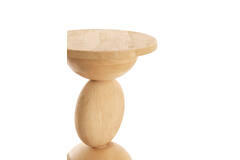Side table Ø40x50 cm MIRTO wood matt natural