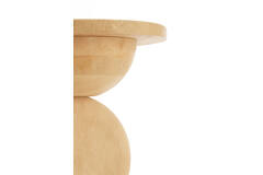 Side table Ø40x50 cm MIRTO wood matt natural