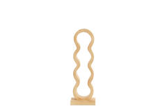 Wine rack 4 bottles 15,5x12,5x47 cm EDOLO wood matt natural