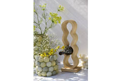 Wine rack 4 bottles 15,5x12,5x47 cm EDOLO wood matt natural