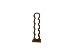 Wine rack 5 bottles 18x13x58 cm EDOLO wood matt dark brown