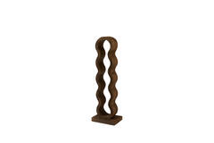 Wine rack 5 bottles 18x13x58 cm EDOLO wood matt dark brown