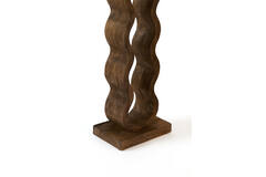 Wine rack 5 bottles 18x13x58 cm EDOLO wood matt dark brown