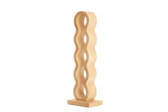 Wine rack 5 bottles 18x13x58 cm EDOLO wood matt natural