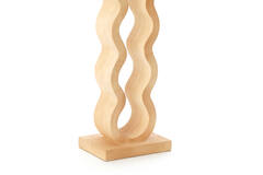 Wine rack 5 bottles 18x13x58 cm EDOLO wood matt natural