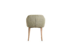 Dining chair 59,5x59x76 cm BLAINE green+wood dark brown