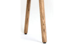 Dining chair 59,5x59x76 cm BLAINE green+wood dark brown