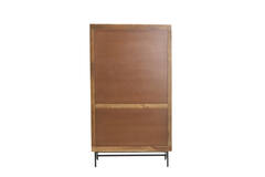 Cabinet 100x40x180 cm DUBAKU wood dark brown