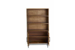 Cabinet 100x40x180 cm DUBAKU wood dark brown