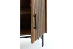 Cabinet 100x40x180 cm DUBAKU wood dark brown