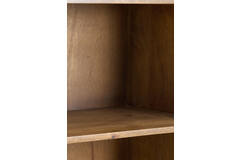 Cabinet 100x40x180 cm DUBAKU wood dark brown