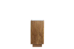 Pillar 30x30x60 cm GATURA wood dark brown+glass brown