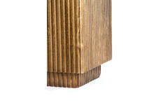 Pillar 30x30x60 cm GATURA wood dark brown+glass brown