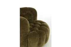 Stoel 100x98x72 cm AMARA velvet olijf groen