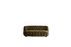 Bank 200x100x78 cm AMARA velvet olijf groen