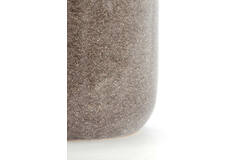Side table Ø34x46,5 cm FRANCA ceramics dark brown