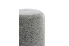 Side table Ø34x46,5 cm FRANCA ceramics dark brown