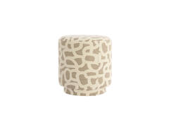 Pouf Ø40x44 cm DAVONTE taupe+beige