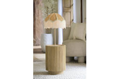 Side table Ø33x47 cm KIYOSE mango wood natural