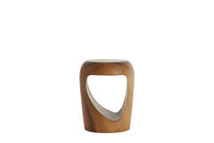 Bijzettafel Ø35x45 cm MORRITO hout naturel