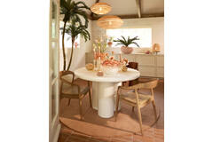 Dining table Ø130x78 cm MIZUHO cream