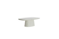 Coffee table 120x70x42 cm HAMURA terrazzo white