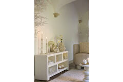 Cabinet 140x35x60 cm NAHUA cream